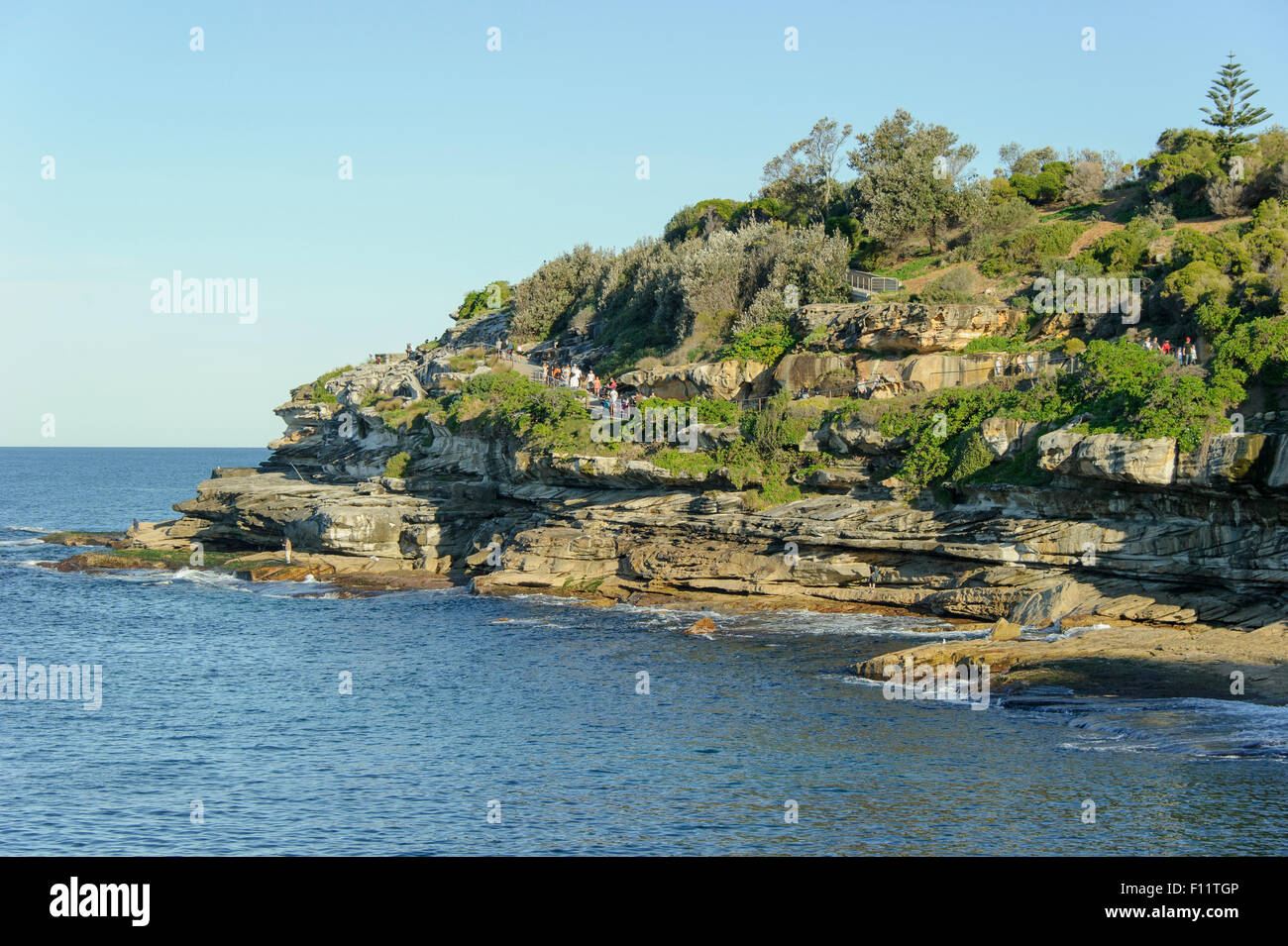 Küsten Weg am Bondi Beach, Tamarama Beach, Sydney. Stockfoto