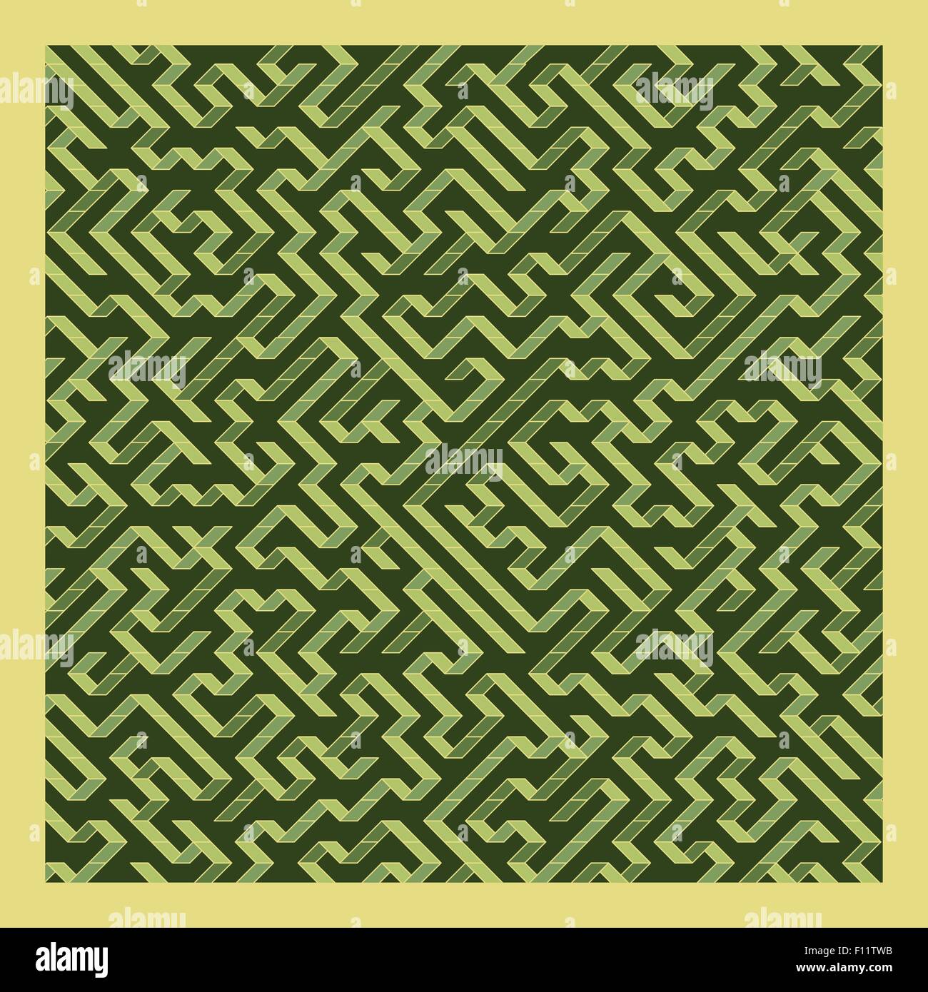 Labyrinth. Vektor-Illustration des Labyrinths. Einsetzbar für Wallpaper, Hintergrund, Buch-Cover. Stock Vektor