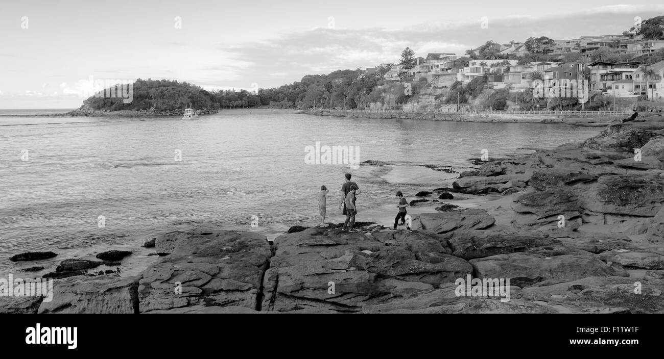 Blick in Richtung Shelly Beach, Manly. Stockfoto
