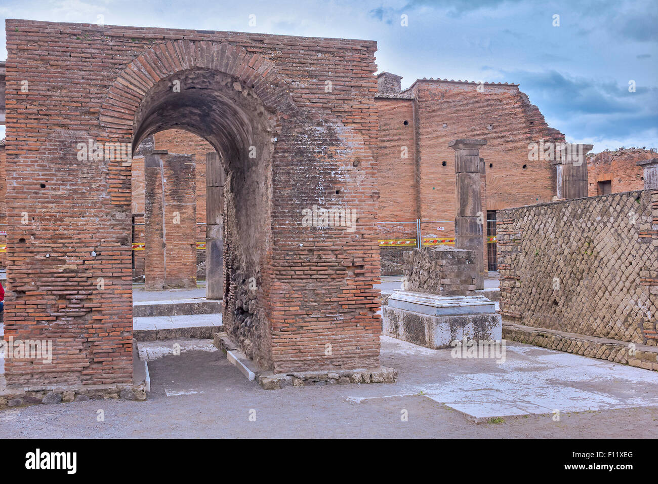 Die zerstörte Stadt Pompeji, Italien Stockfoto