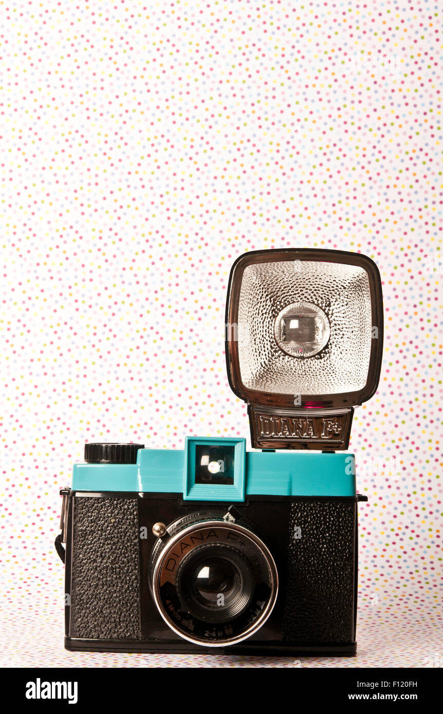 Kunststoff-Kamera Lomography Diana F + Stockfoto