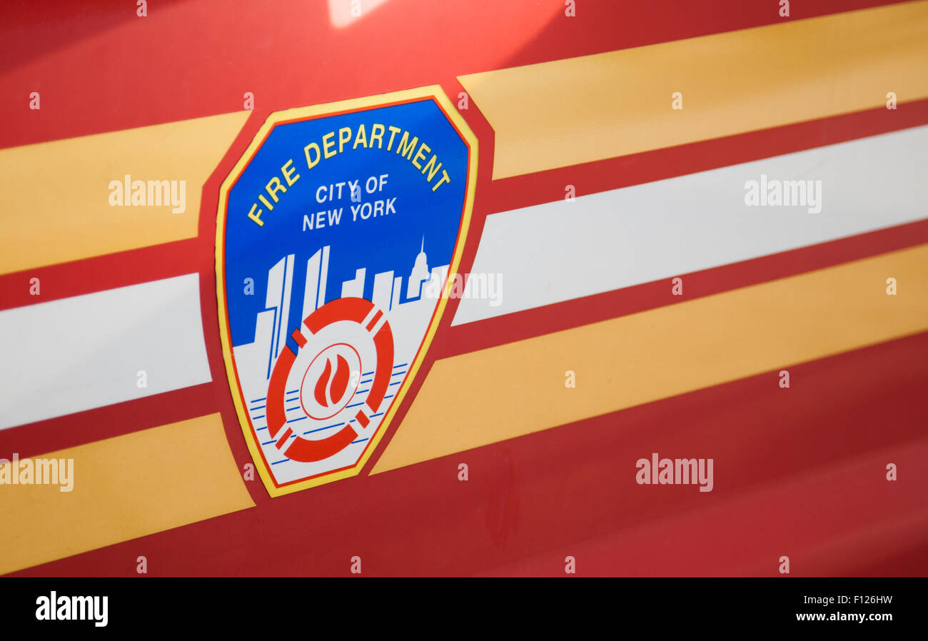 Feuerwehr-New York-emblem Stockfoto