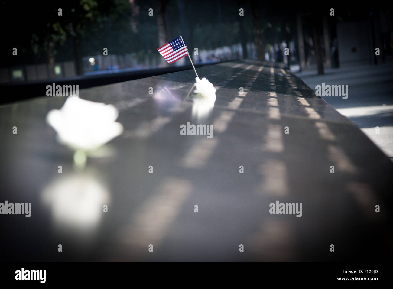 Boden Sie Null Memorial in New York City Stockfoto