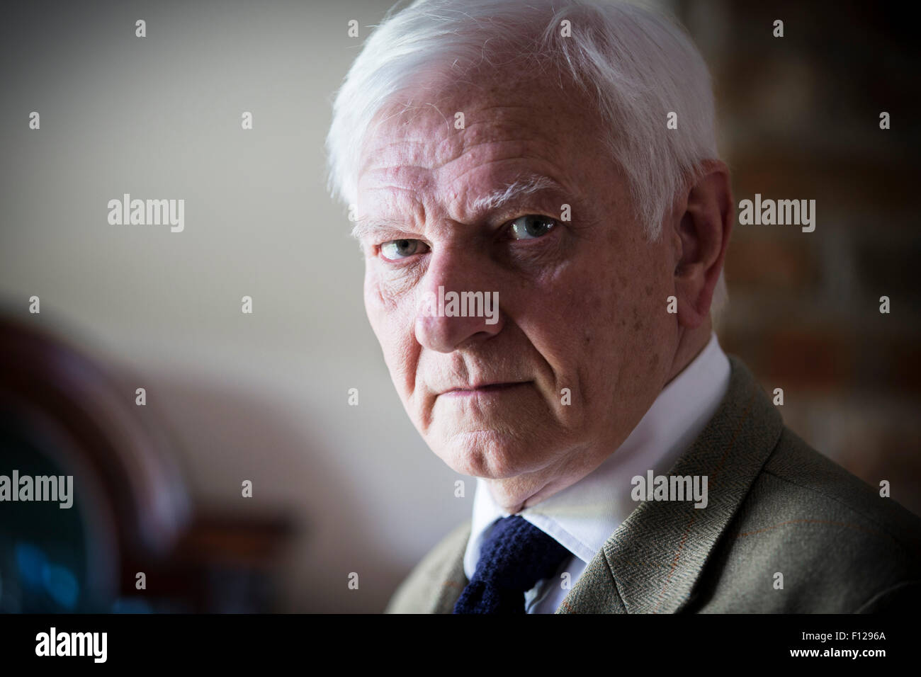 Harvey Proctor, der ehemalige konservative Wartungstafel, in seinem Haus in Rutland, UK Stockfoto