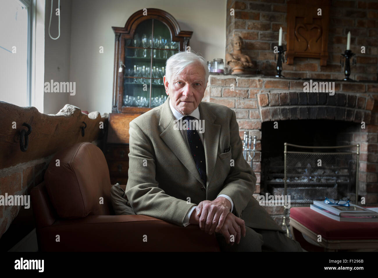 Harvey Proctor, der ehemalige konservative Wartungstafel, in seinem Haus in Rutland, UK Stockfoto