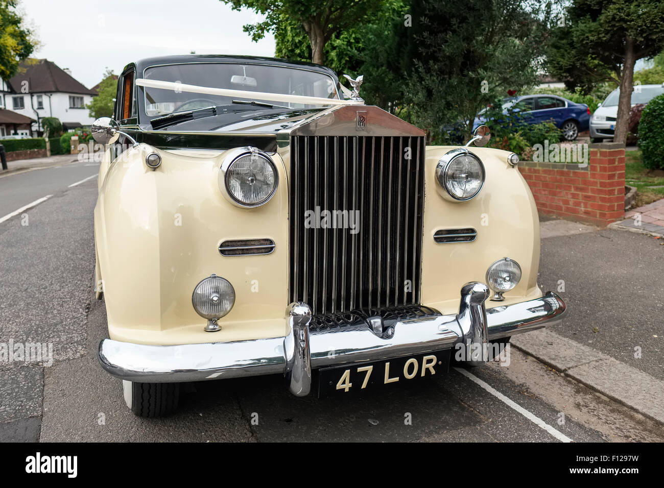 Hochzeit Auto Rolls-Royce Silver Wraith 1947 Stockfoto