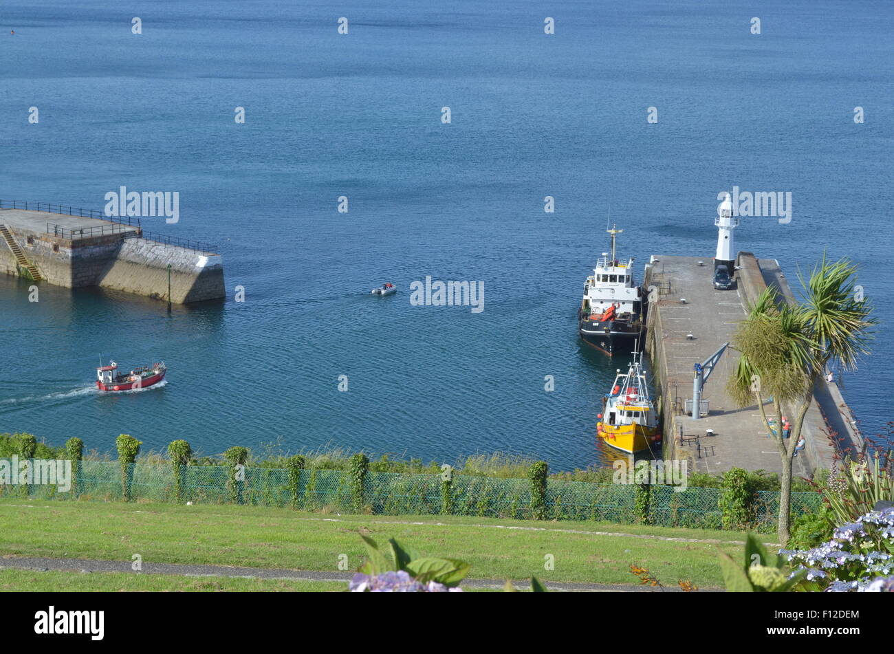 Newlyn harbour Stockfoto