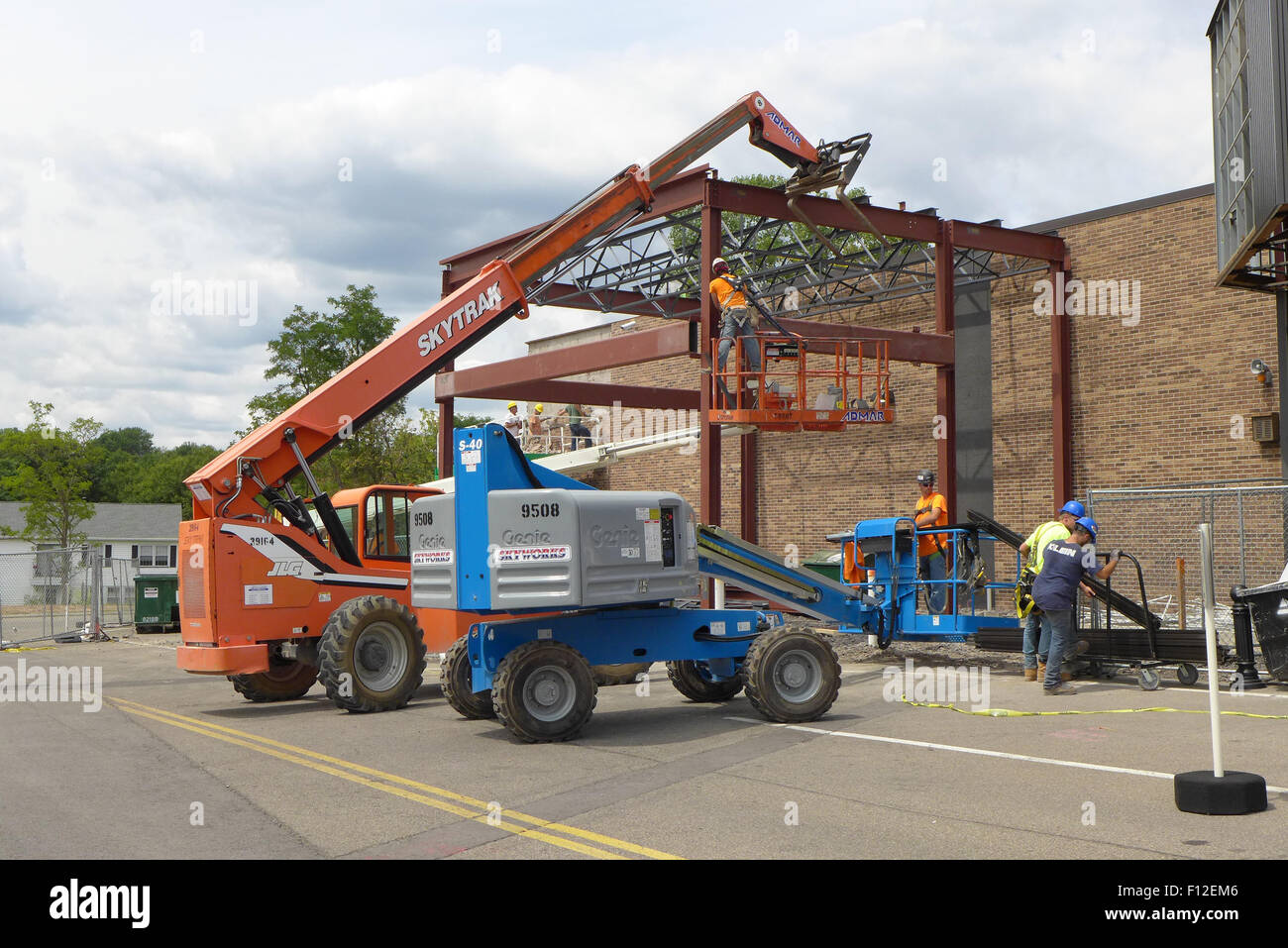 Baumaschinen. Stockfoto