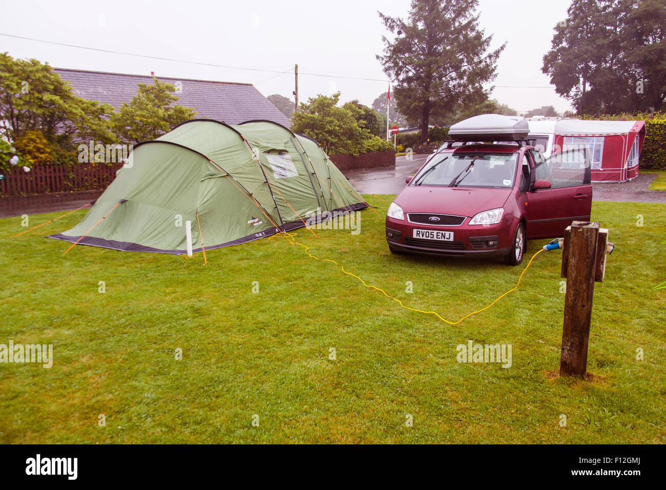 Tavistock Camping und Caravaning Club Website, höhere Longford, Tavistock, Devon, England, Vereinigtes Königreich. Stockfoto