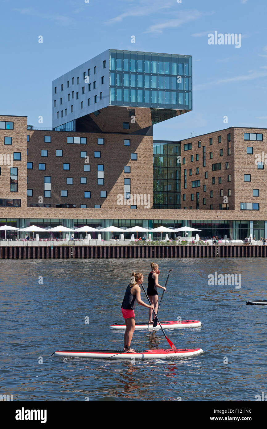 Hotel Nhow, Fluss Spree, Berlin, Deutschland Stockfoto