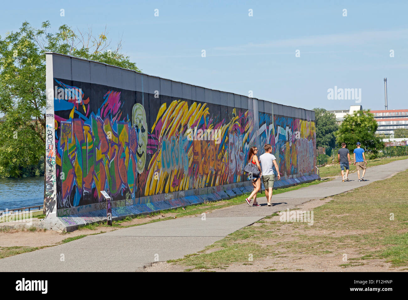 East Side Gallery, Berlin, Deutschland Stockfoto