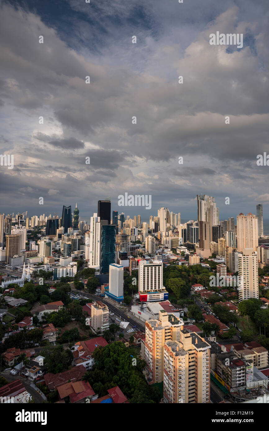 Die Skyline der Stadt in Panama City Stockfoto