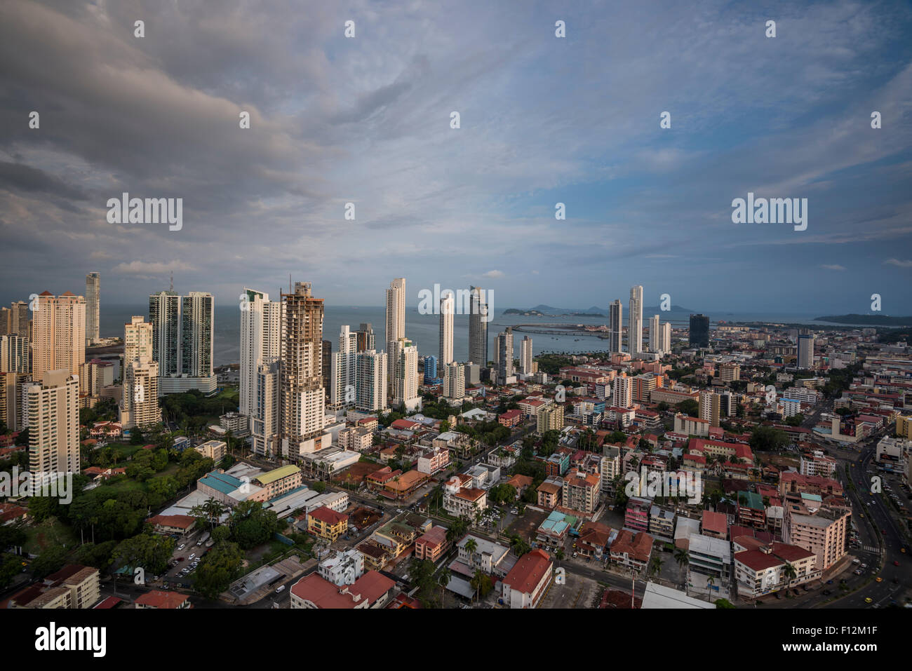 Die Skyline der Stadt in Panama City Stockfoto