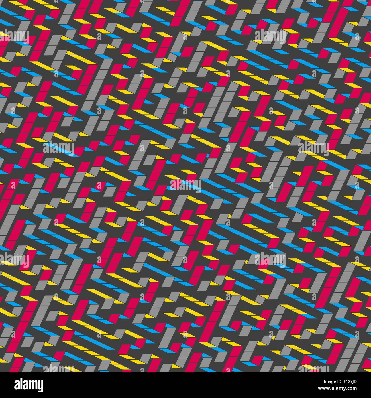 Labyrinth. Vektor-Illustration des Labyrinths. Einsetzbar für Wallpaper, Hintergrund, Buch-Cover. Stock Vektor