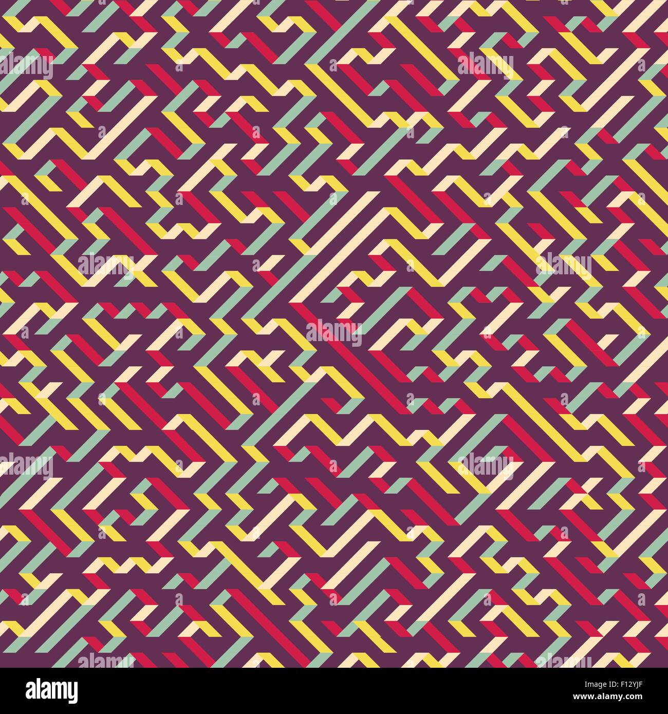 Labyrinth. Vektor-Illustration des Labyrinths. Einsetzbar für Wallpaper, Hintergrund, Buch-Cover. Stock Vektor