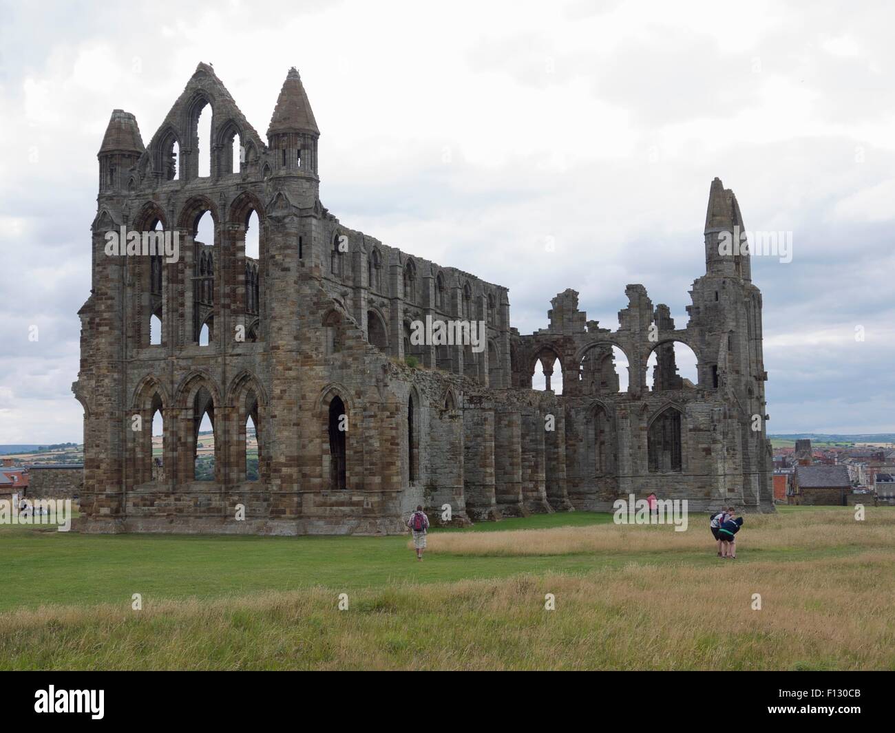 Whitby Abtei Stockfoto