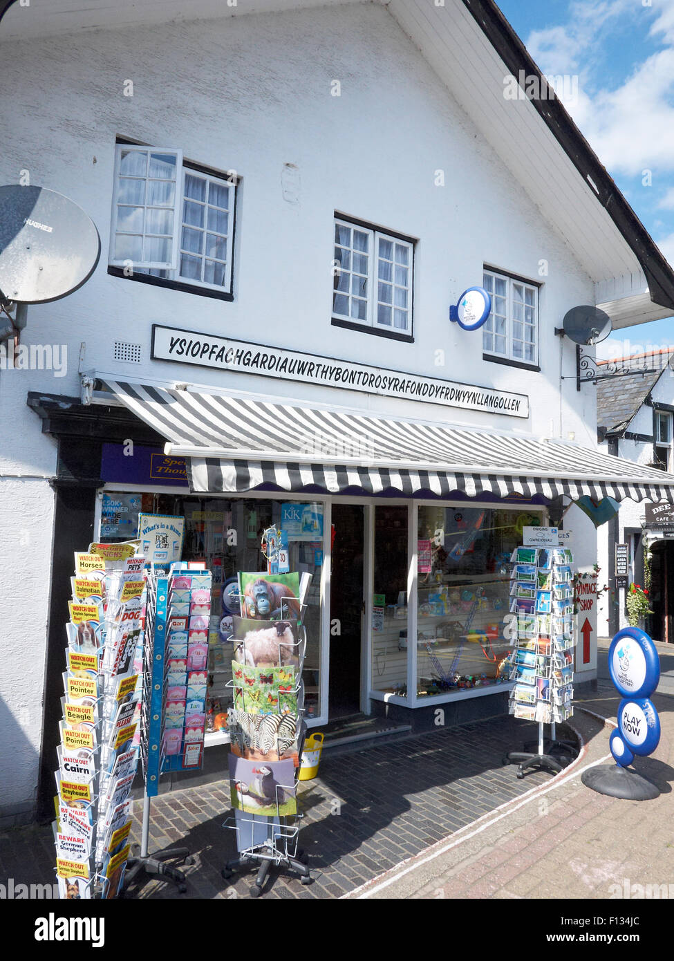 Souvenir-Shop in Llangollen Denbighshire Wales UK Stockfoto