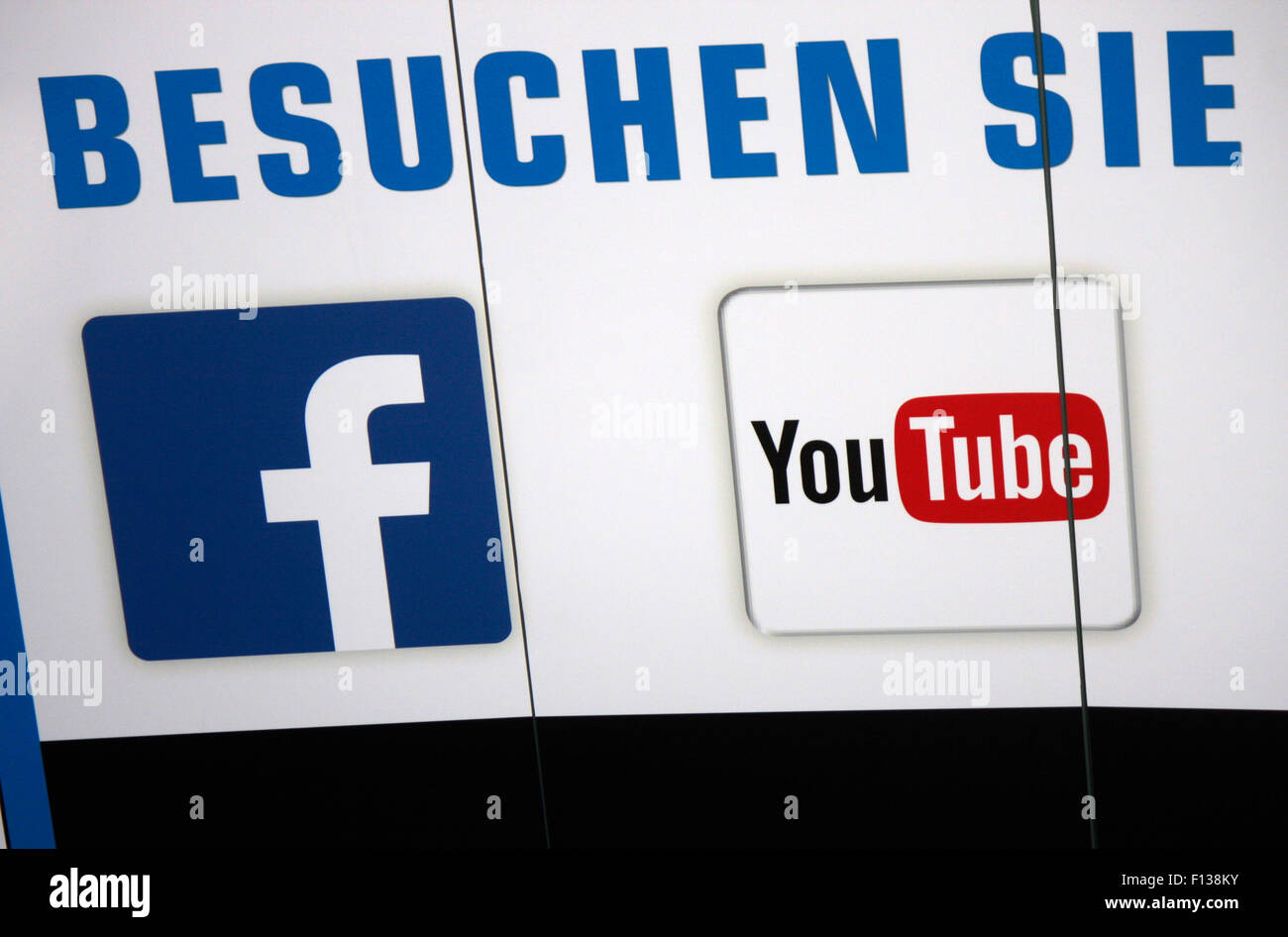 Markennamen: "Facebook" Und "Youtube", Frankfurt Am Main. Stockfoto