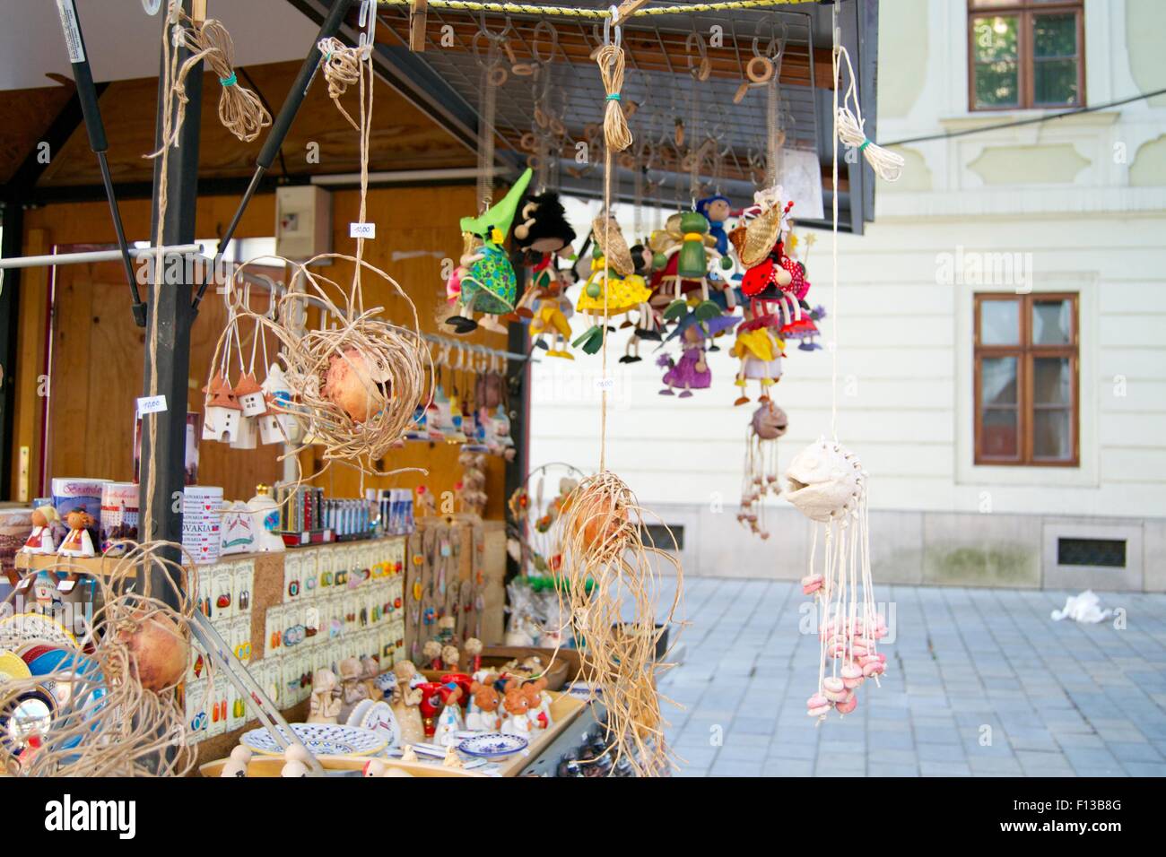 Souvenir-Shop in Bratislava Stockfoto