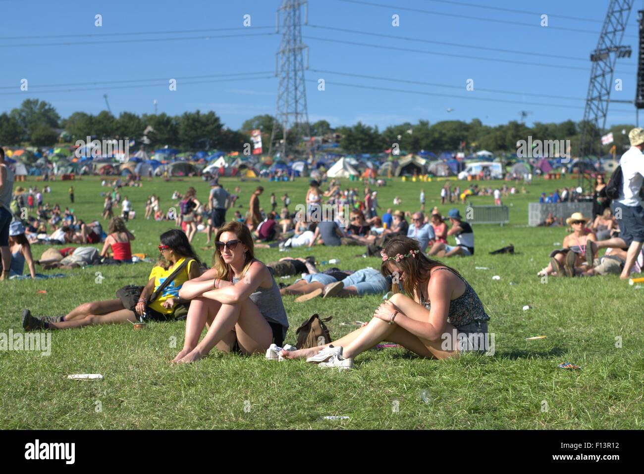 Glastonbury Festival 2015 - Tag 2 - Atmosphäre Mitwirkende: Atmosphäre wo: Somerset, Vereinigtes Königreich bei: 25. Juni 2015 Stockfoto