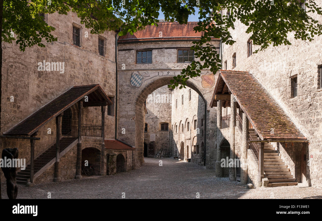 Burg Burghausen in Deutschland Stockfoto