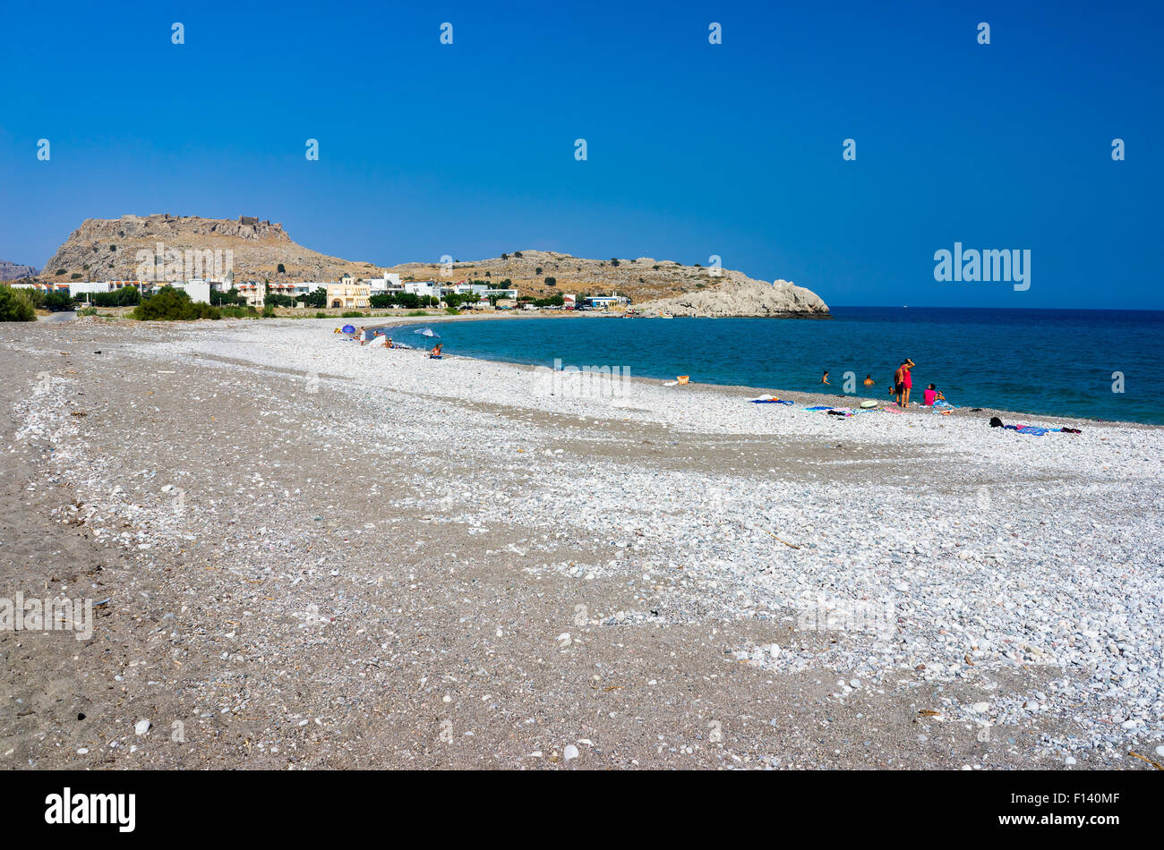 Haraki Strand Rhodos Dodekanes Griechenland Stockfoto