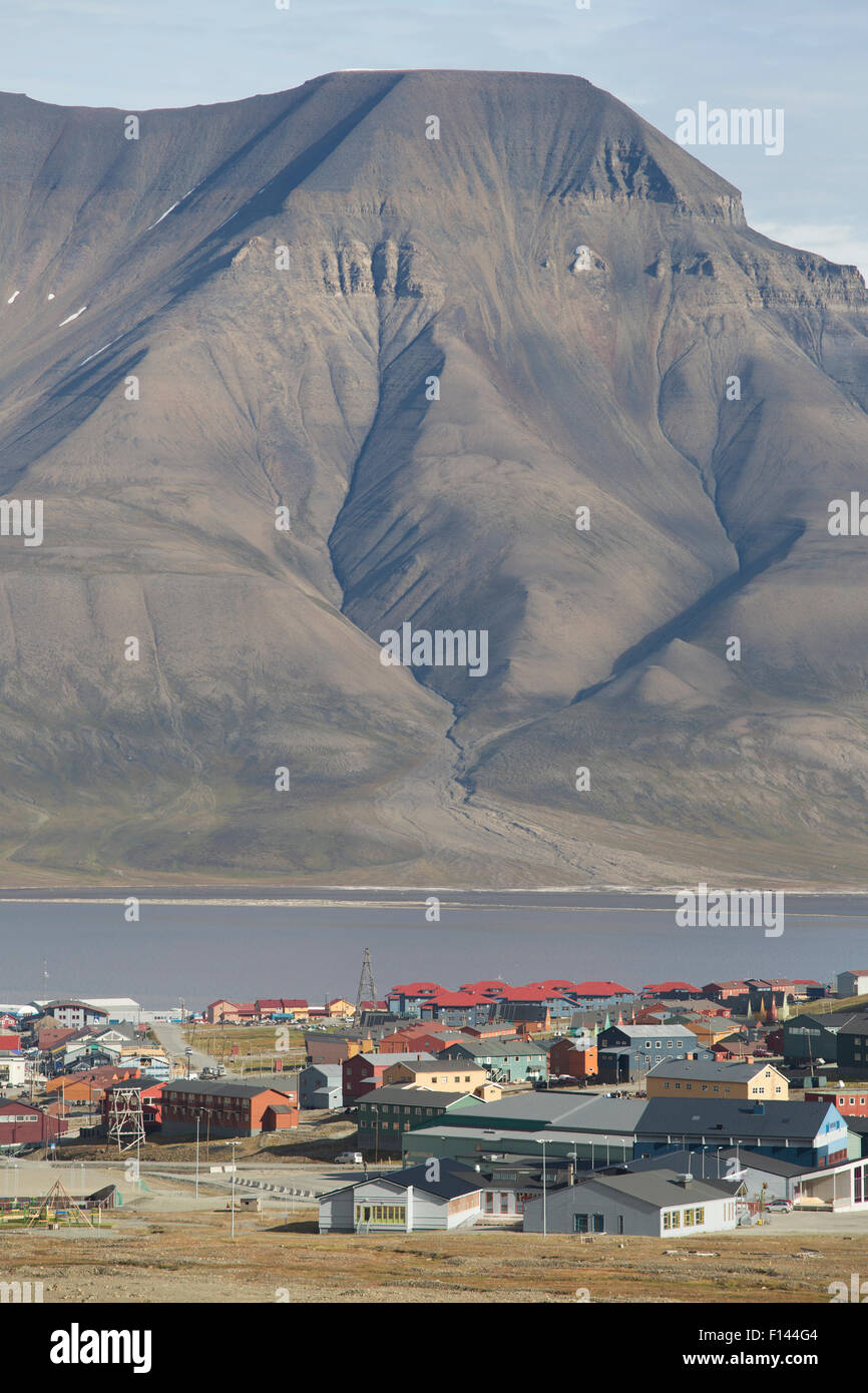 Longyearbyen, Svalbard. Stockfoto