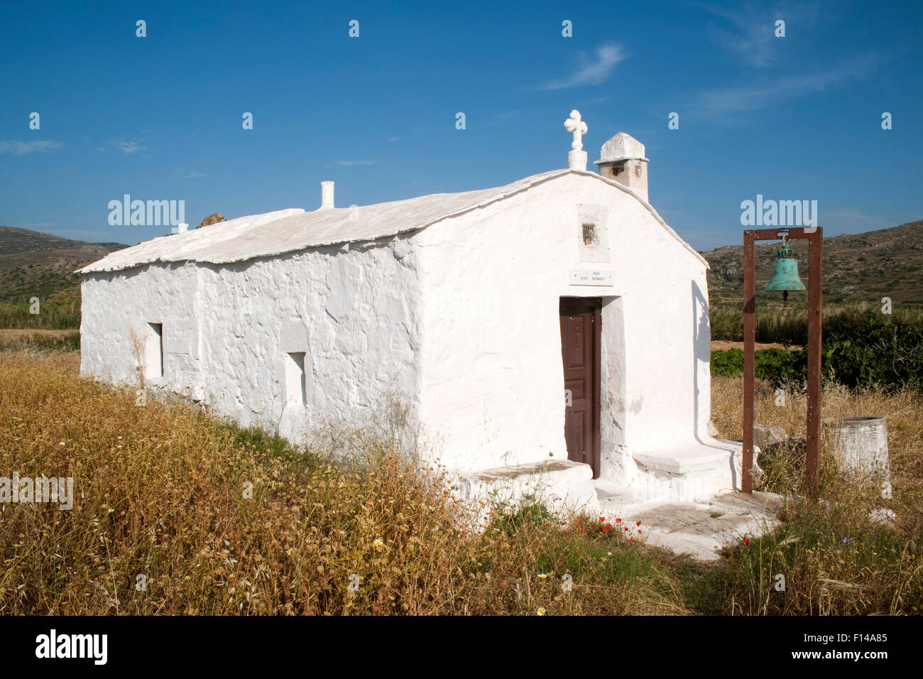 Griechenland, Kykladen, Naxos, Südwesten, Kapelle eine der Strasse von Plaka Nach Vivlos Stockfoto