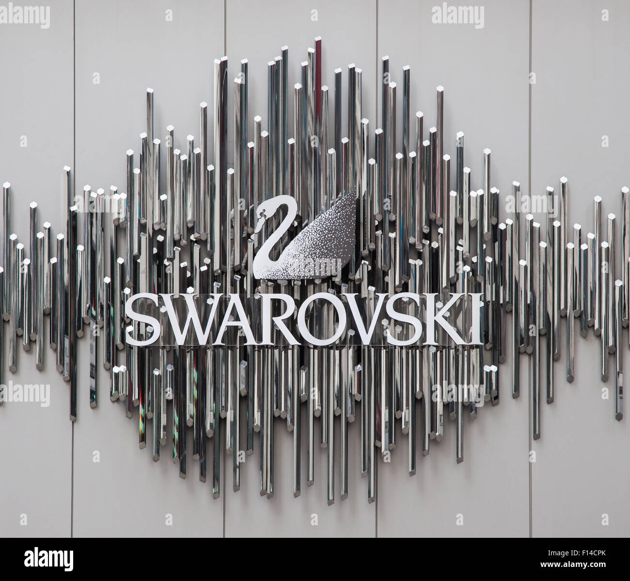 Die Marke Swarovski Schaufenster in New York City Stockfoto