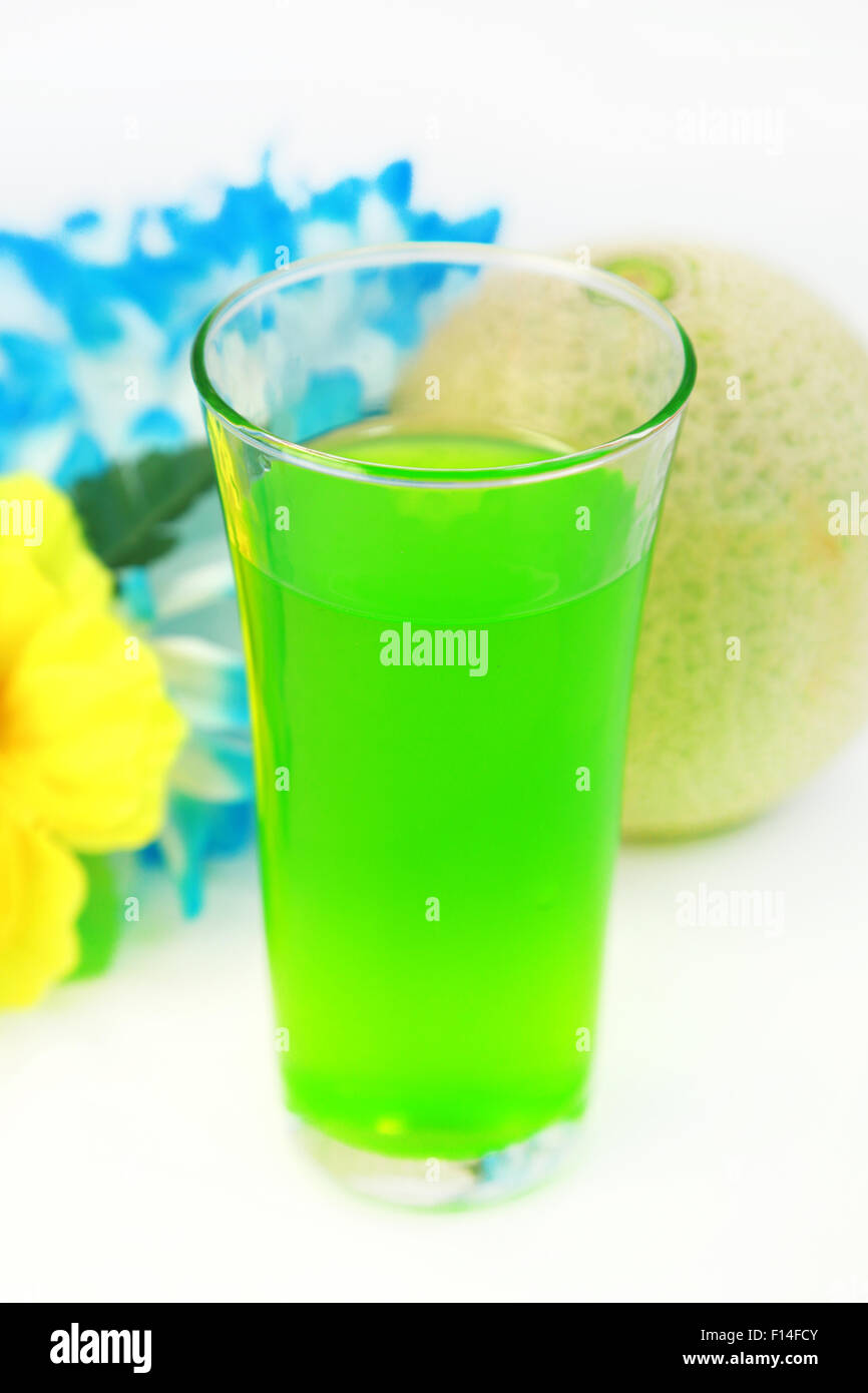 Melon soda Stockfoto