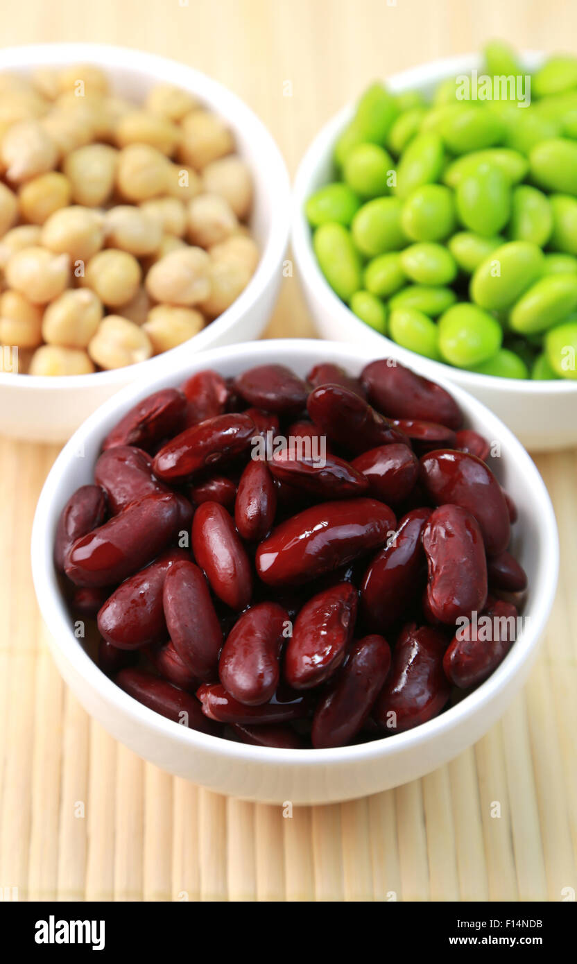 Rote Kidney-Bohnen Stockfoto