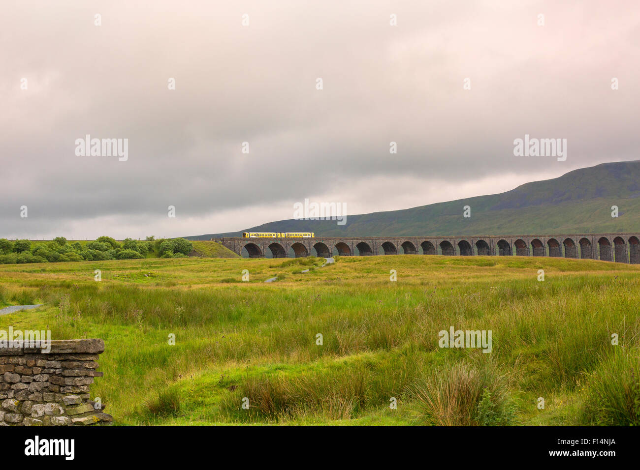 Berühmten Ribblehead-Viadukt im Yorkshire Dales National Park Stockfoto