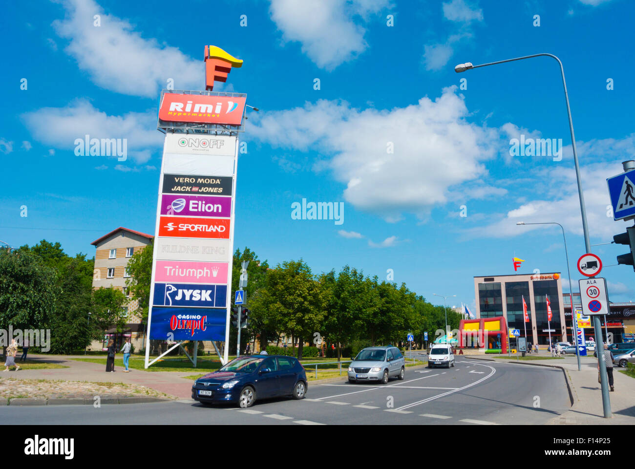 Fama-Einkaufszentrum, Narva, Ida-Viru County, Ostestland, Europa Stockfoto