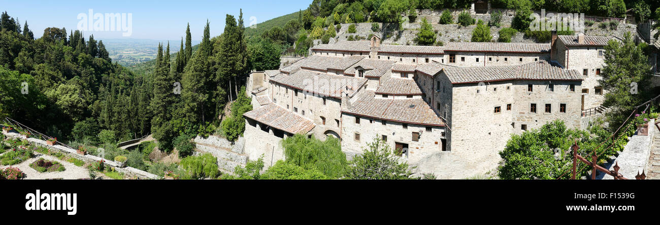 Kloster Eremo Le Celle in der Nähe von Cortona in Italien Stockfoto