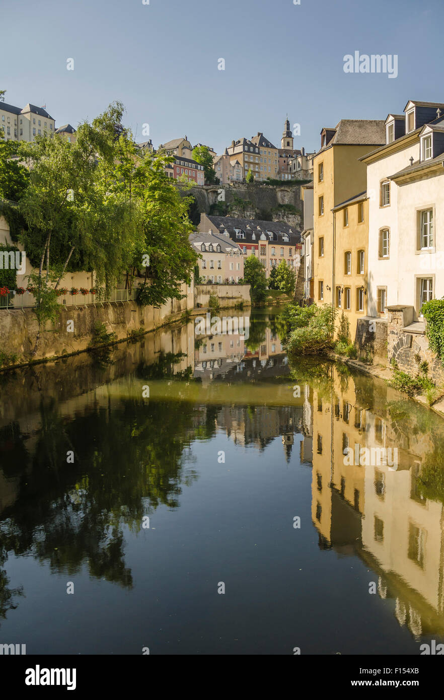 Grund, Luxemburg. Der UNESCO Stockfoto