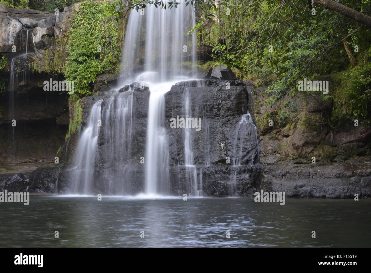 Main-Wasserfall auf Koh Kut (Ko Kood) Insel Stockfoto