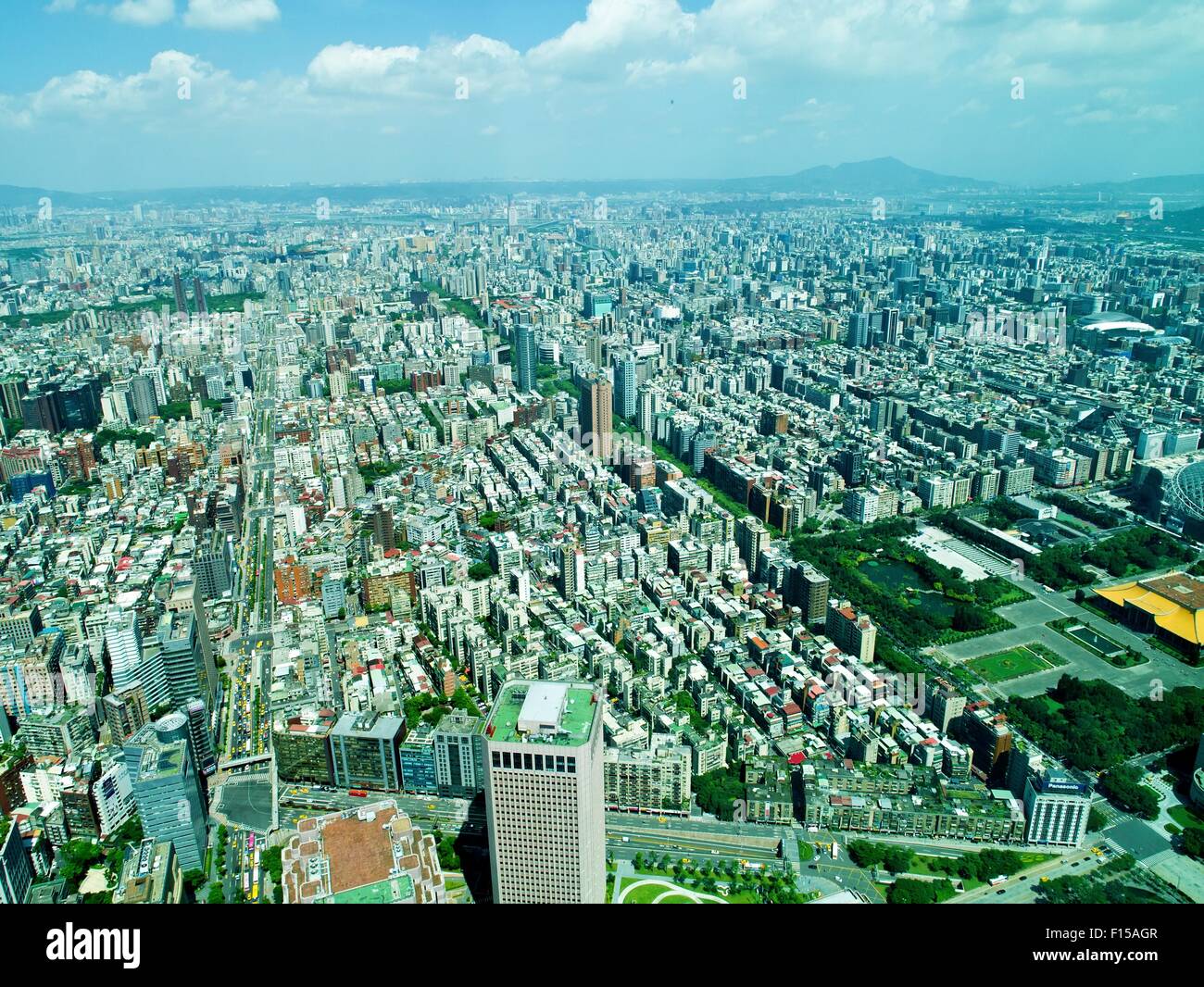 Taipei Stadt von Taipei 101 tower Stockfoto
