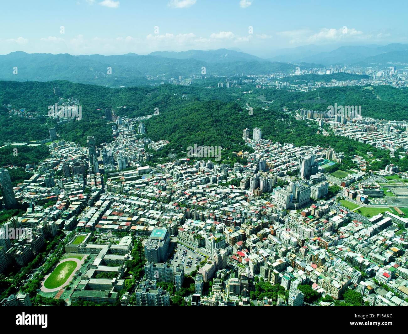 Taipei Stadt von Taipei 101 tower Stockfoto