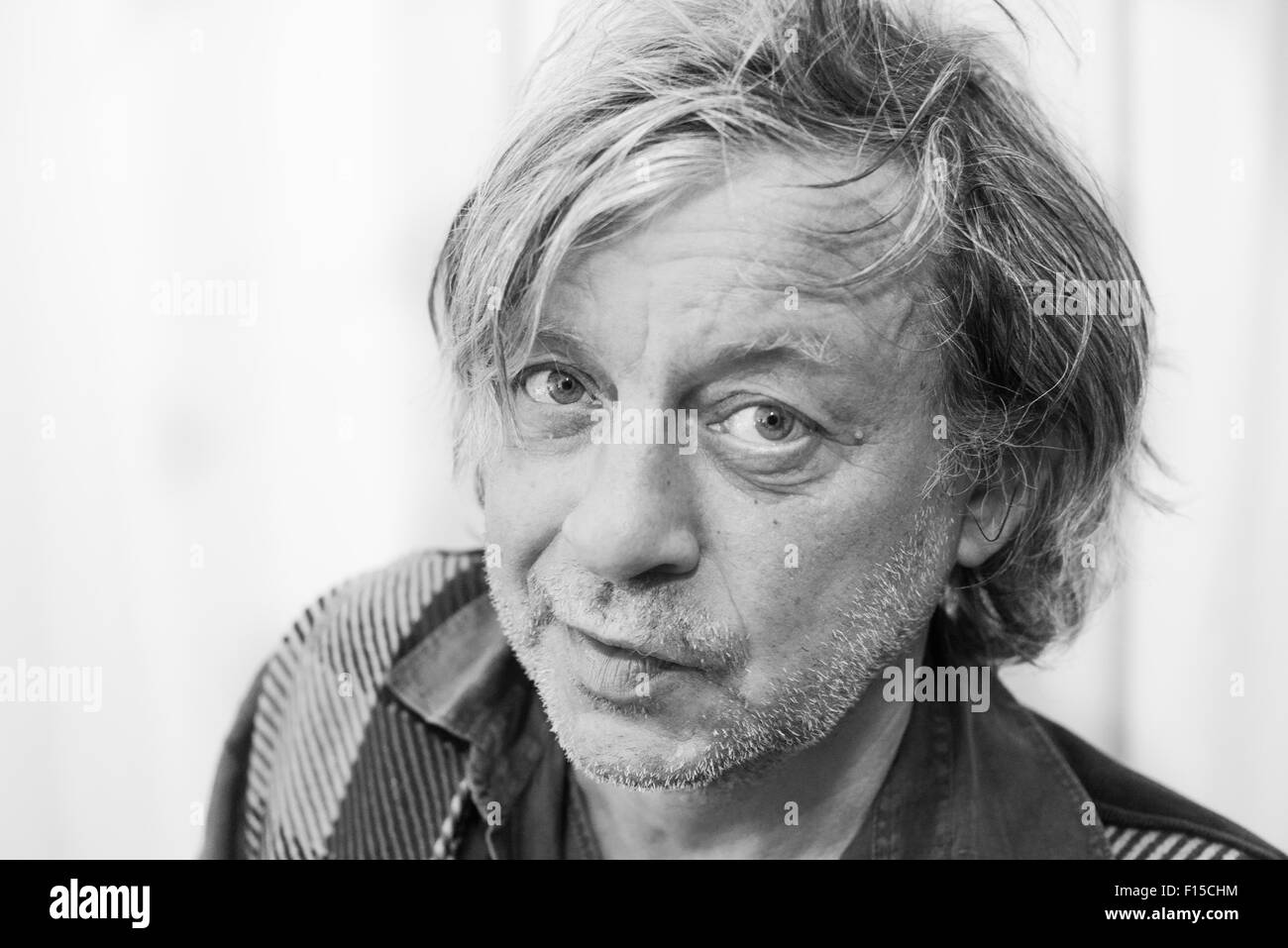 Ein Porträt des italienischen Showman und Sängers Paolo Rossi in 2015 Stockfoto