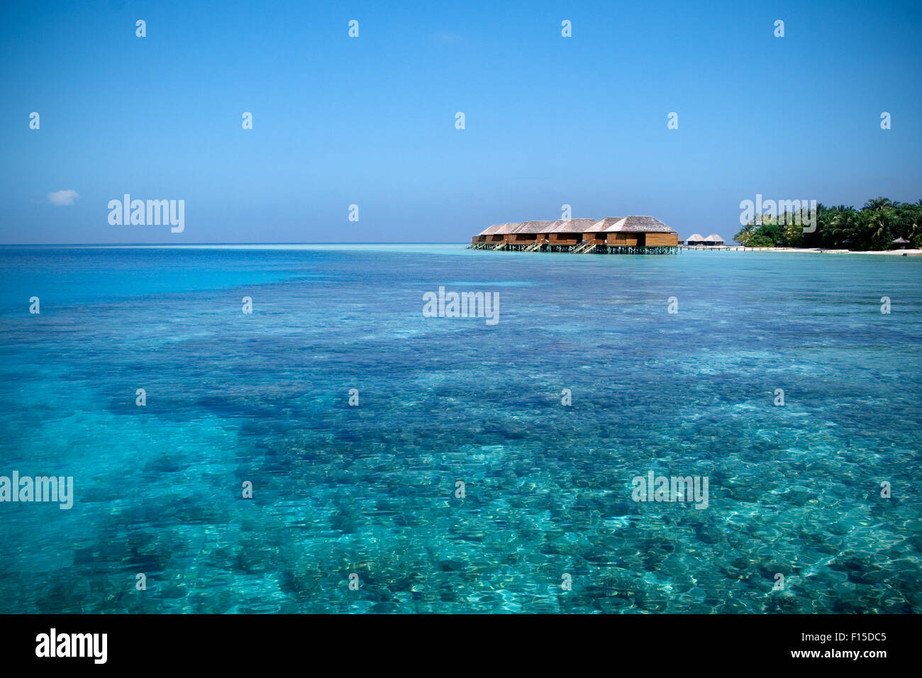 Blau und weiten Ozean Stockfoto