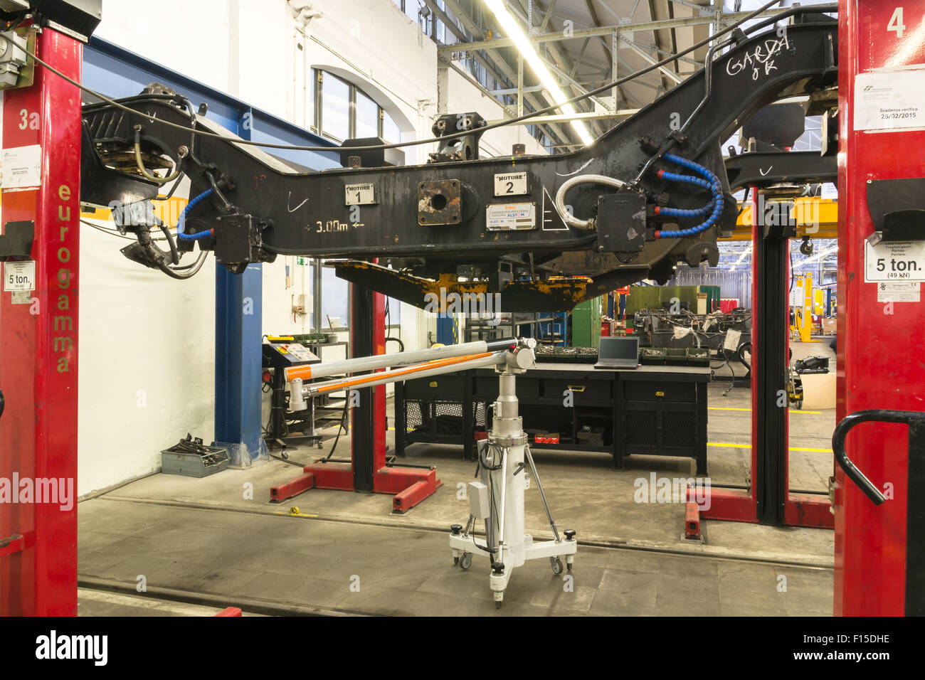 VICENZA, Italien - Dezember 14: Workshop Hauptreparaturen Trenitalia Vicenza feiert das hundertjährige Jubiläum Sonntag, 14 Dezember Stockfoto