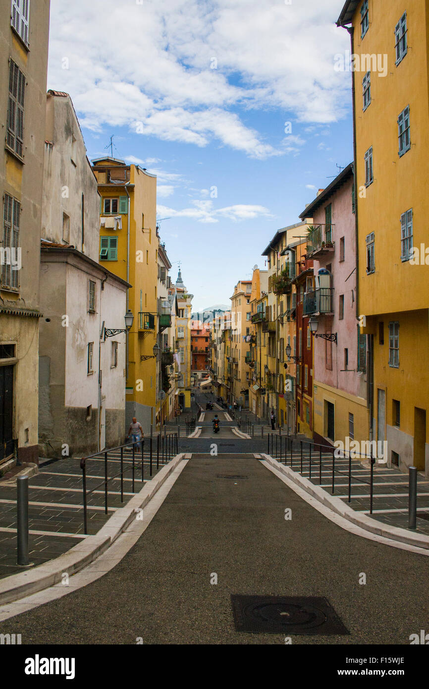 Straßen in der Altstadt Hafen von Marseille, Frankreich Stockfoto