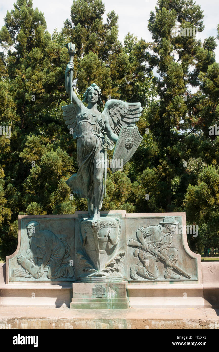 Spanisch-amerikanischer Krieg-Denkmal in Hartford CT Stockfoto