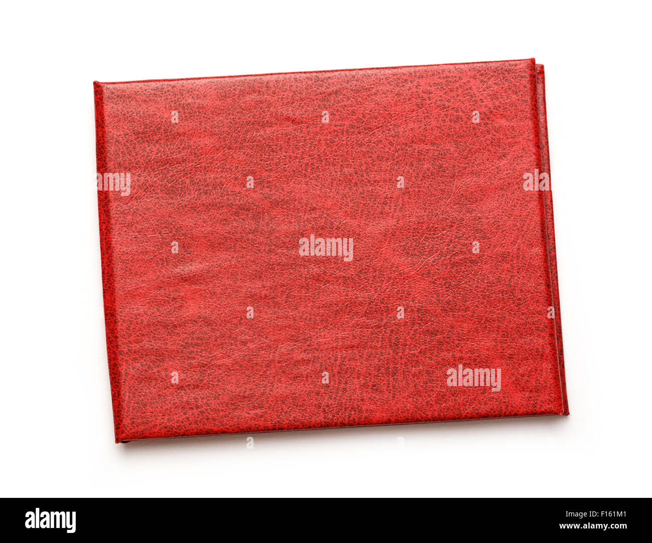 Abdeckung rot leeres Dokument als Hintergrund closeup Stockfoto