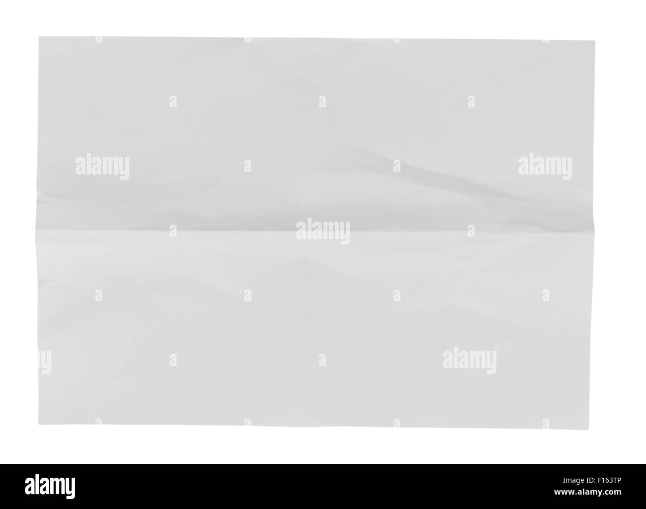 weiße zerknittertes Papier Hintergrundtextur Stockfoto