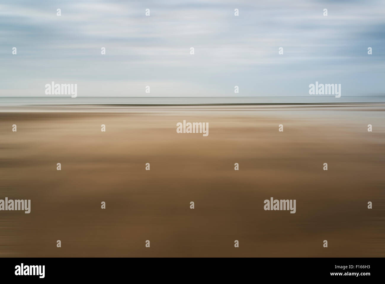 Unschärfe Effekt Landschaft Strand im Sommer Stockfoto