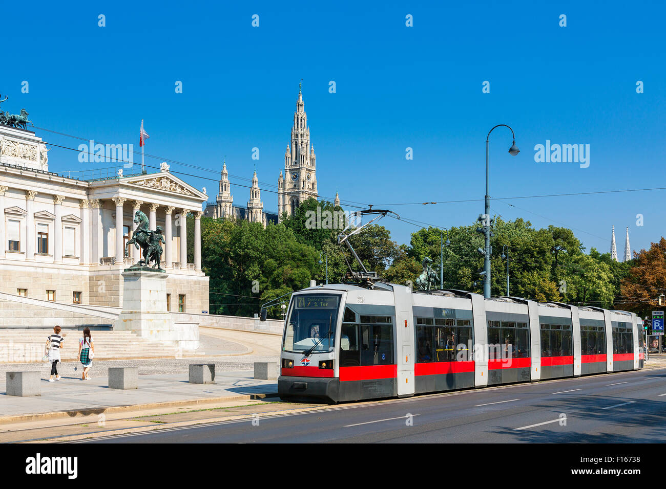 Österreich, Wien, Österreich, Wien, Parlament Gebäude Stockfoto Österreich, Wien, Österreich, Wien, Parlament Gebäude Stockfoto
