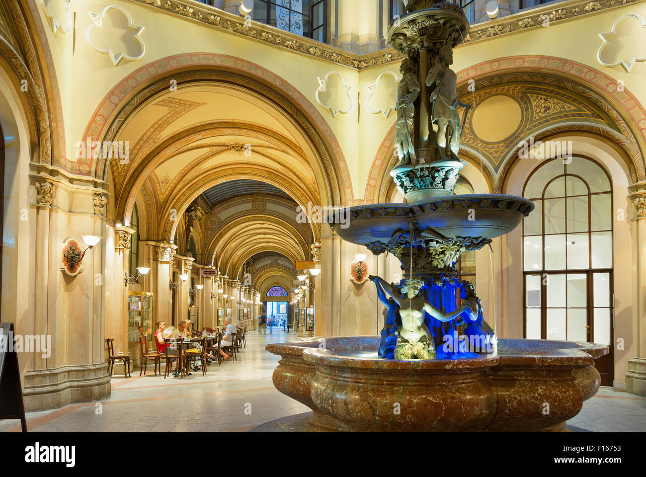 Wien, Palais Ferstel arcade Stockfoto
