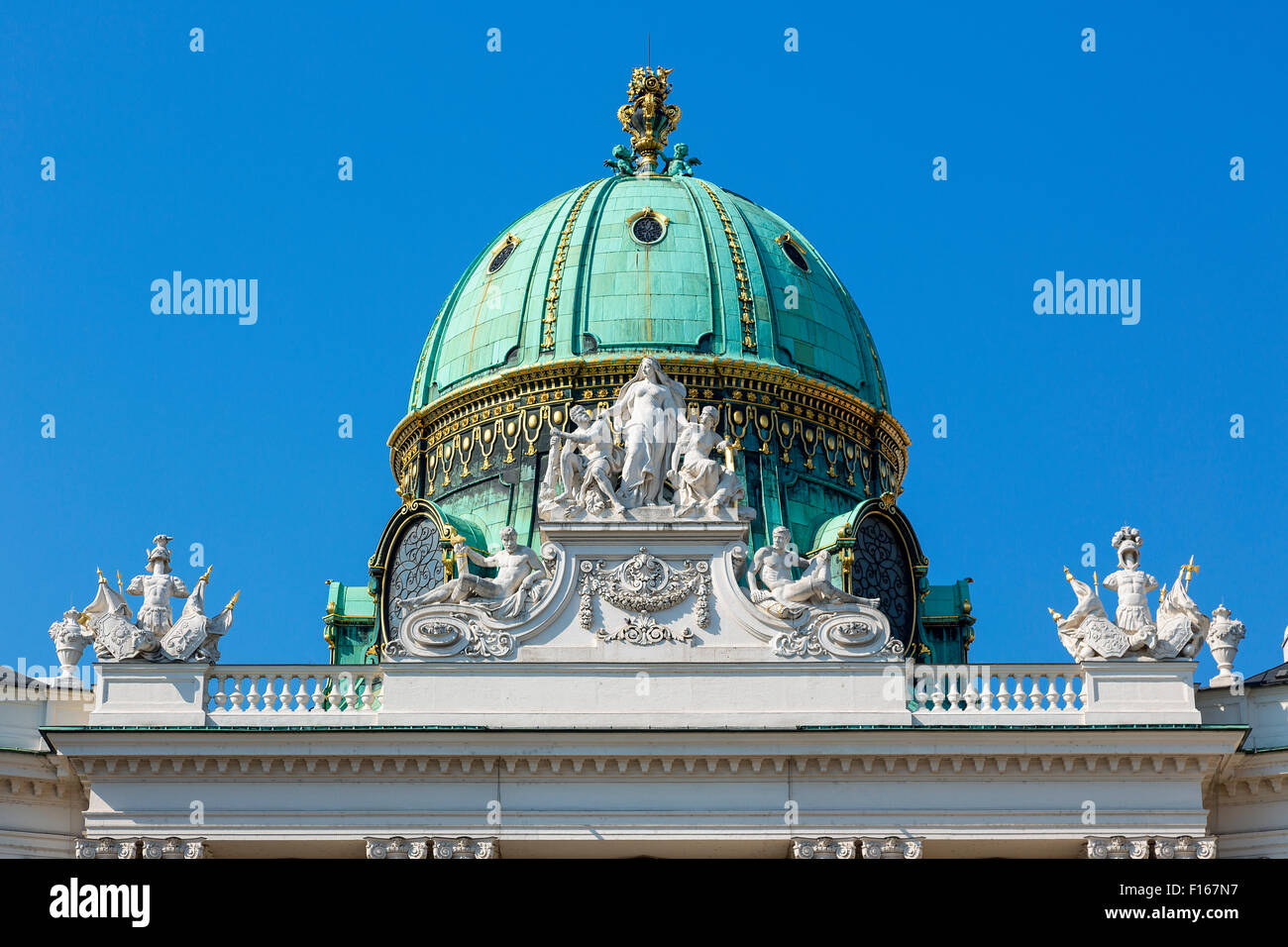 Wien, Kohlmarkt und Hofburg Palace Stockfoto