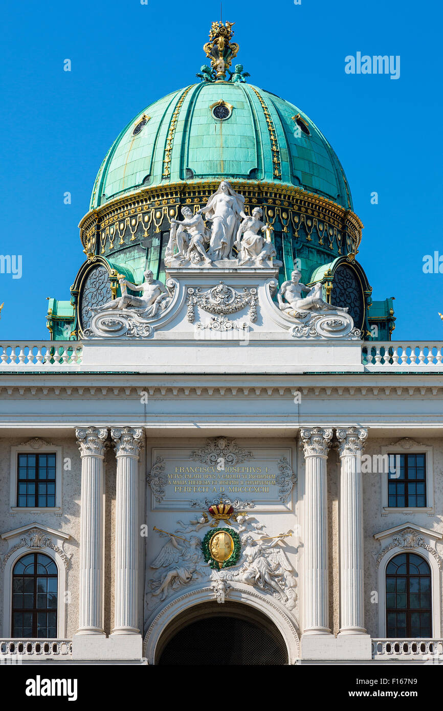 Wien, Kohlmarkt und Hofburg Stockfoto